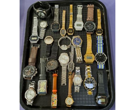 SELECTION OF LADIES AND GENTLEMEN'S WRISTWATCHESincluding G-Shock, Casio, London Fog, Steve Madden, Sekonda, Fossil, Fossil, 