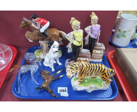 G Girardi Ladies, Disney Dalmation, Beswick foal, etc:- One Tray.