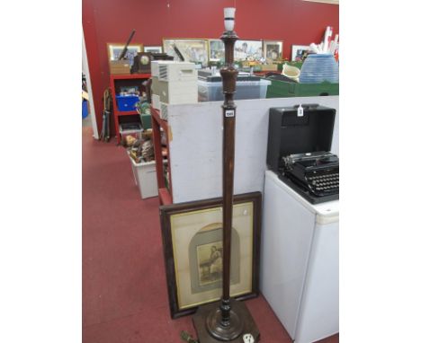 Early XX Century Standard Lamp, photo in frame.