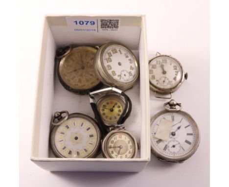 Swiss silver and enamel and other pocket and wristwatches   Condition Report   Click here for further images, condition, auct