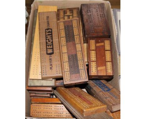 A collection of cribbage advertising boards