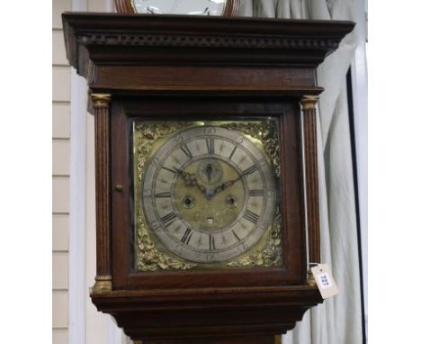 An oak eight-day longcase clock by William Hargreaves (probably Settle, York), 207cm