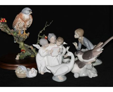 A collection of Lladro figures