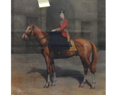 Leonard Bowden (1911-1999) 
Colour print
Queen Elizabeth, signed  Live Bidding: If you would like a condition report on this 