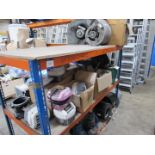 Large quantity motors, pumps, fans etc. to rack, r