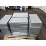 Quantity galvanised shelves/panels to pallet