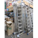 Large quantity various ladders