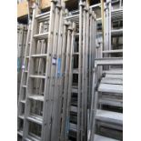 Large quantity various ladders
