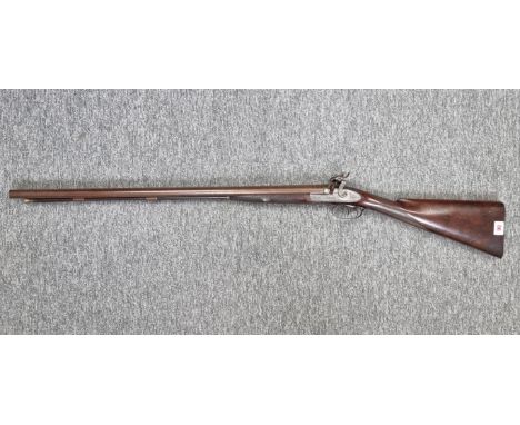 A 19th century percussion muzzle loading double barrel shotgun, by Rob S Garden, Piccadilly, London, (no visible serial numbe