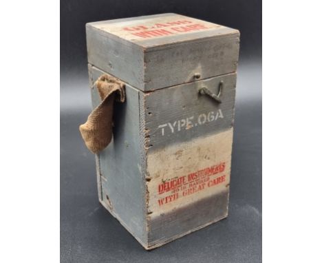 A WWII Type 06A Air Ministry RAF hand bearing compass, boxed.
