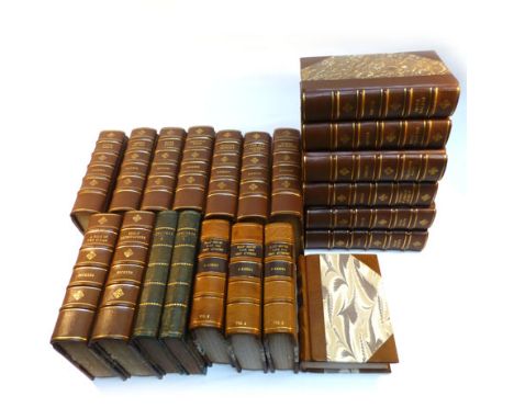 Charles Dickens : Set of fifteen titles published by Booklover Press, 8vo, C.1900, now rebound in a common half-binding, marb