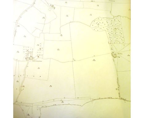 Huntingdonshire, Ordnance Survey, 1926. Twelve, large scale ( 25'' to the mile ) survey sheets. Some marginal tears with slig