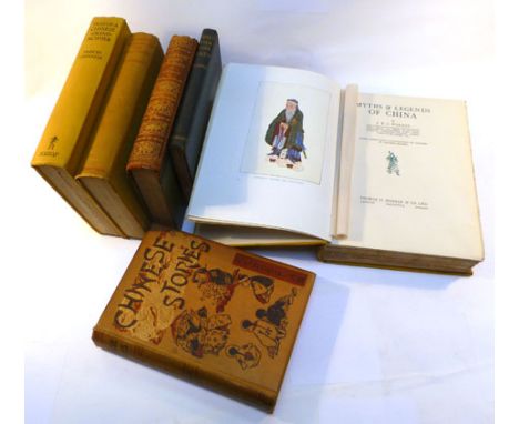 Douglas R. : Chinese Stories, 1893. 1st.Ed. Small qto. Illus. cloth binding. Plates & vignette illus. ( 1st. Ed. scarce ). We