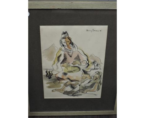 Harry Stevens, (20th century), after, a print, Eastern promise, dated 1946, 37 x 26cm, later mounted framed and glazed, 57 x 