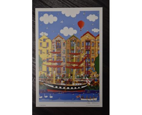 Chas Jabobs, (contemporary), after, a Ltd Ed print, Maritime, signed and num 202/495, 36 x 23cm, unframed