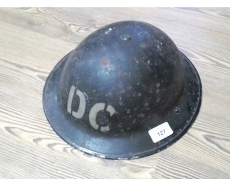 A British WWII Home Front Brodie helmet.  