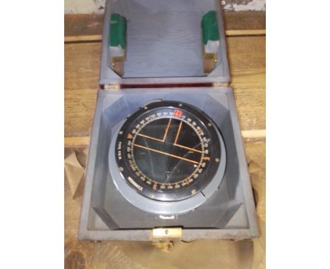 An WW2 RCAF type P8 compass, the top rim marked No158641.D, plaque marked 'The Ontario Hughes Owens Co LTD, R.C.A.F Ref No6A/