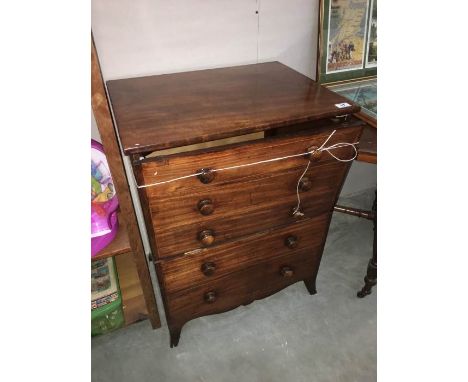 A Victorian mahogany chest commode