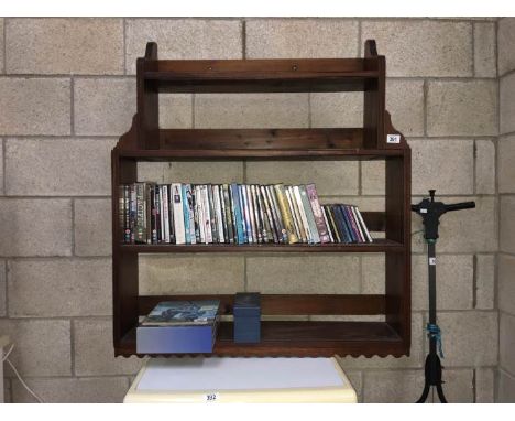 An unusual wall book shelf