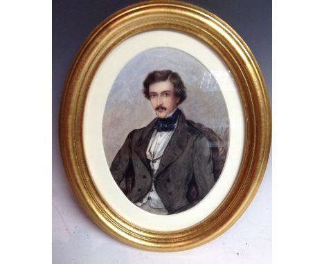 English School (19th century)
Portrait of Richard Burdon Esq
watercolour, 19.5cm x 15cm