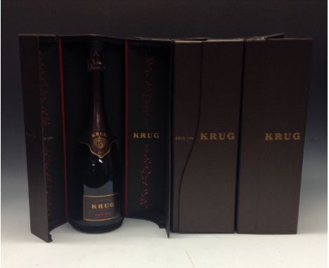 Krug Champagne 1996, 12%, 750ml, labels good, seals intact, levels high, individually boxed with leaflet en suite (6)