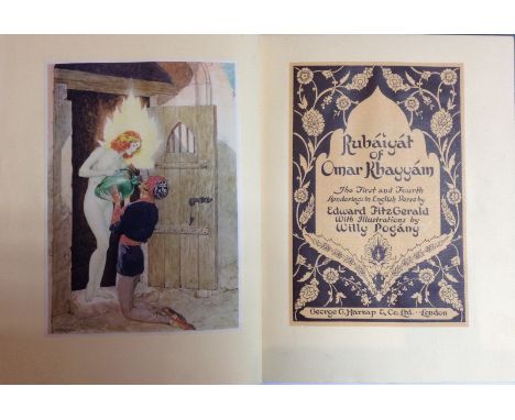 Rubáiyát of Omar Khayyám, The First and Fourth Renderings in English Verse by Edward FitzGerland, With Illustrations by Willy