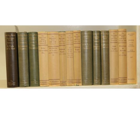 Swift (Jonathan), The Prose Works of Jonathan Swift, Oxford: Basil Blackwell for the Shakespeare Head Press, 1939-68, first e
