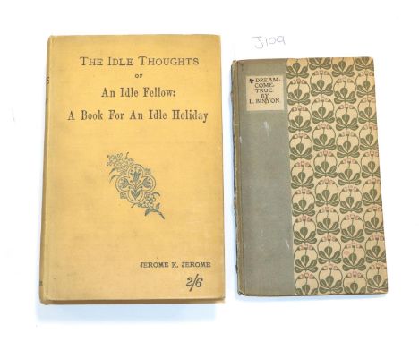 Binyon (Laurence) Dream Come True, Poems by Laurence Binyon, Eragny Press, 1905, limited edition of 175 copies on paper (150 