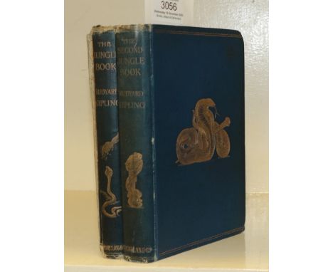 Kipling (Rudyard) The Jungle Book, Macmillan, 1894, first edition, all edges gilt, original cloth gilt (rear hinge split, clo