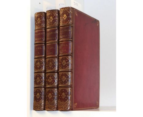 Congreve (William) The Works of Mr William Congreve, Birmingham: printed by John Baskerville for J. and R. Tonson, 1761, thre