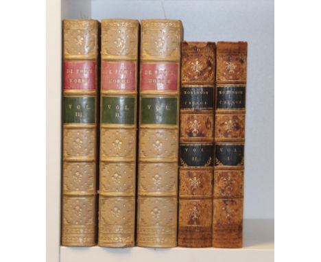 Defoe (Daniel) The Works of Daniel De Foe, with a Memoir of his Life and Writings, by William Hazlitt, John Clements, 1840, t