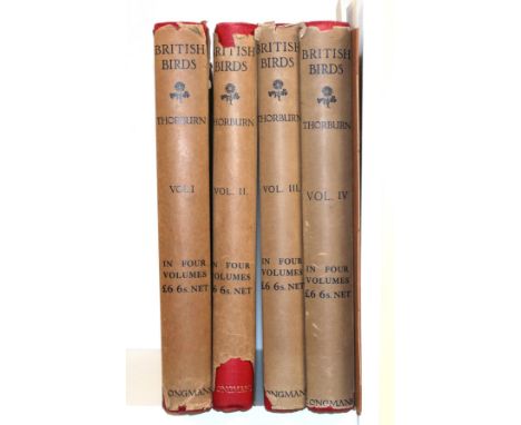 Thorburn (A.) British Birds, Longmans, Green &amp; Co., 1915-16, first edition, four quarto volumes, 79 (of 80) colour plates