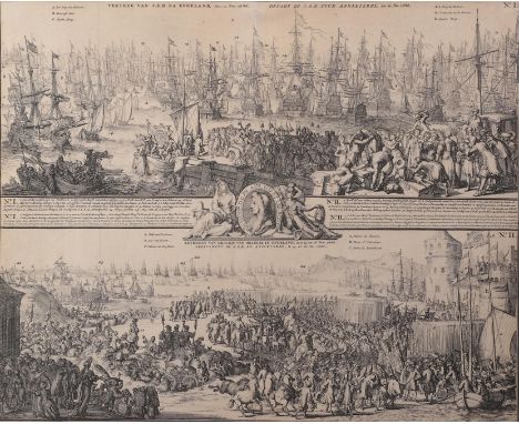 de Hooghe (Romeyn) [1645-1708] Vertrek van S.K.H. ns Engeland den 11 Nov 1688, - Depart de S.A.R. Rour Angleterre, Le 11. No 
