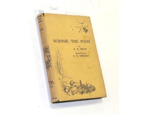 Milne (A.A.) Winnie-The-Pooh, Methuen, 1926, first edition, top edge gilt, dust wrapper, (priced 7/6, 117th thousand to rear 