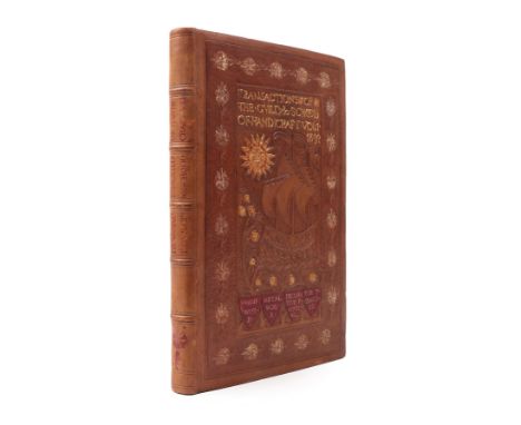 Ashbee (C.R.) edit. Transactions of the Guild &amp; School of Handicraft, Vol I, Mile End: The Guild &amp; School of Handicra