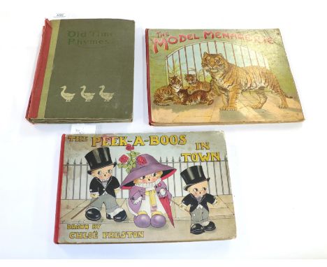 Byron (May) &amp; Preston (Chloe) The Peek-A-Boos in Town, Henry Frowde/Hodder &amp; Stoughton, no date, oblong folio, sixtee