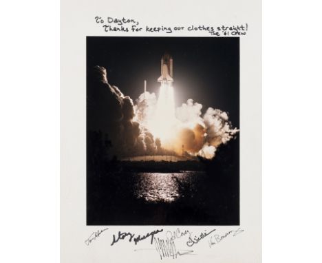 ** Space Shuttle STS-61.-  Night Launch of Endeavour, the first mission to service the Hubble Space Telescope, 1993,  vintage