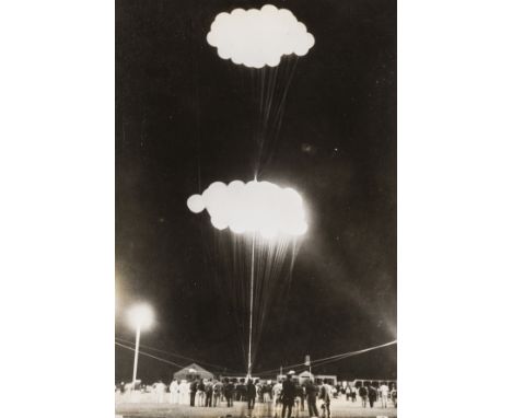 ** Balloon flight.-  Jean Piccard's first multi-celled, or, cluster, balloon "The Pleiades" made up of 98 latex rubber balloo