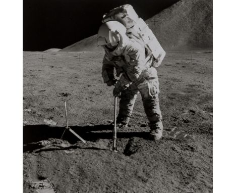 ** Apollo 15.-  David Scott and James Irwin at Hadley Delta, with a view of the Lunar Rover, August 1971, together 3 vintage 