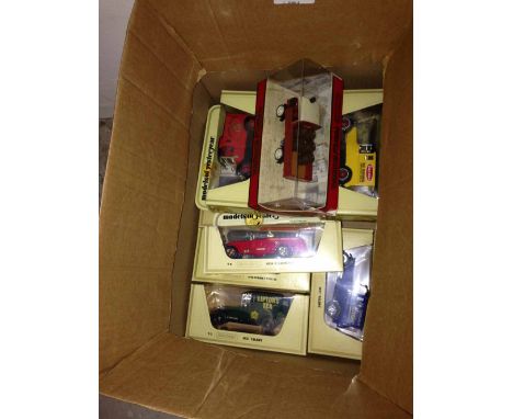 10 boxed Matchbox Models of Yesteryear vans and fire engine to include 2 variations of Y-5 Liptons Tea - one with by Royal Ap