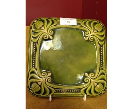 A Carter & Co Poole early ceramic pot stand/tile.