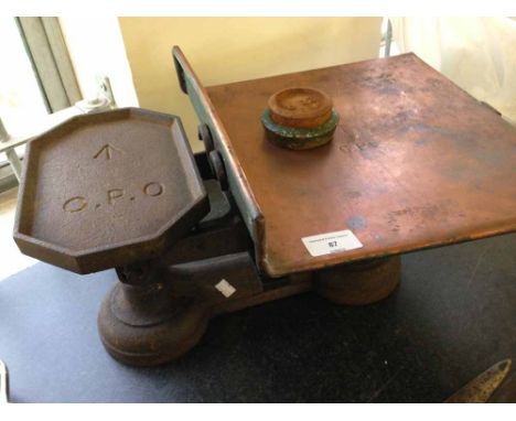 Large War Dept marked GPO scales.