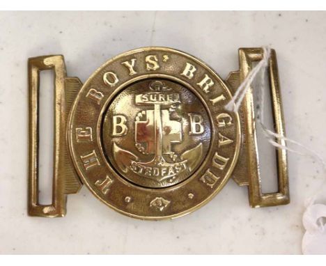 A vintage brass Boys Brigade belt buckle.