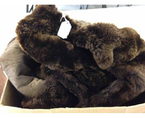 A vintage fur coat believed to be Beaver Lamb - minus lining & a/f.