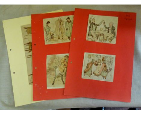Small Water Colour 3 pages - By R Cadecott - delightful-Buyer collects