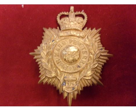 Royal Marine Bandsman EIIR Helmet Plate (Gilding-metal), two lugs.