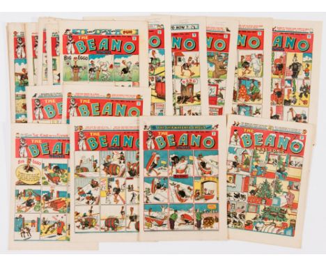 Beano (1947) 301-325. Complete year published fortnightly (production problems caused a month's interlude between issues 305 