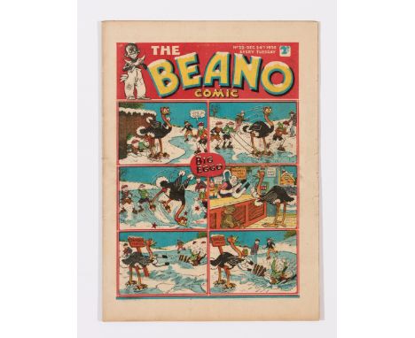 Beano No 22 (1938). Bright covers, cream/light tan pages with some small RH edge overhang tears. Rare [fn]