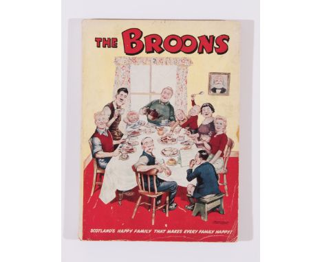 Broons Book (1952). Tea-time at Glebe Street. Good cover colours, light tan pages [vg+]