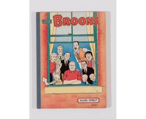 Broons Book (1956). Smiling at the window. Bright covers with small scrape to back cover, cream/light tan pages [fn]